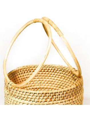 Wicker Basket - Cylindrical Shaped