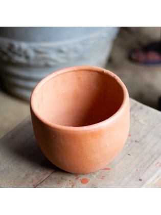 Terracotta Desktop Pot-Circular Bowl Shaped
