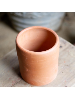 Terracotta Desktop Pot-Cylinder Shaped